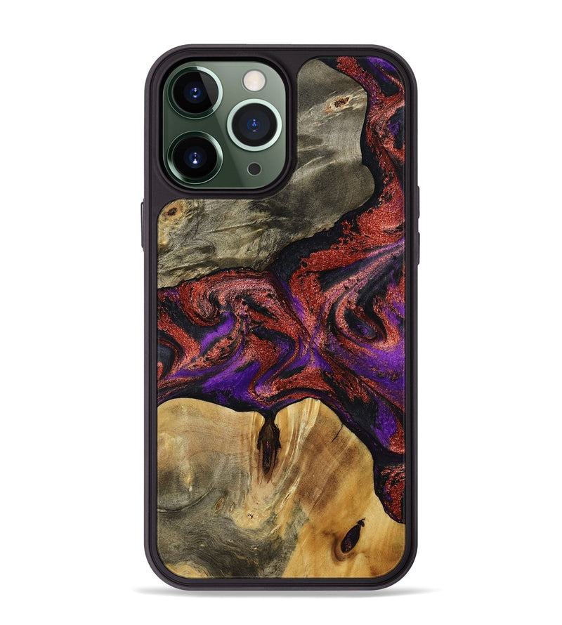 iPhone 13 Pro Max Wood Phone Case - Johanna (Purple, 792833)