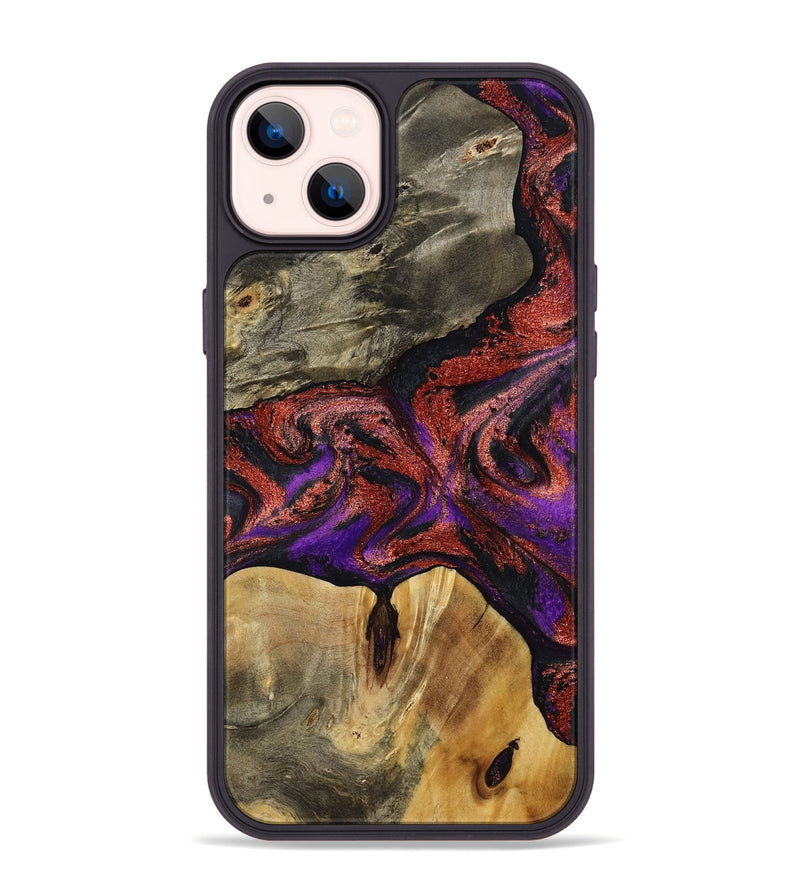 iPhone 14 Plus Wood Phone Case - Johanna (Purple, 792833)