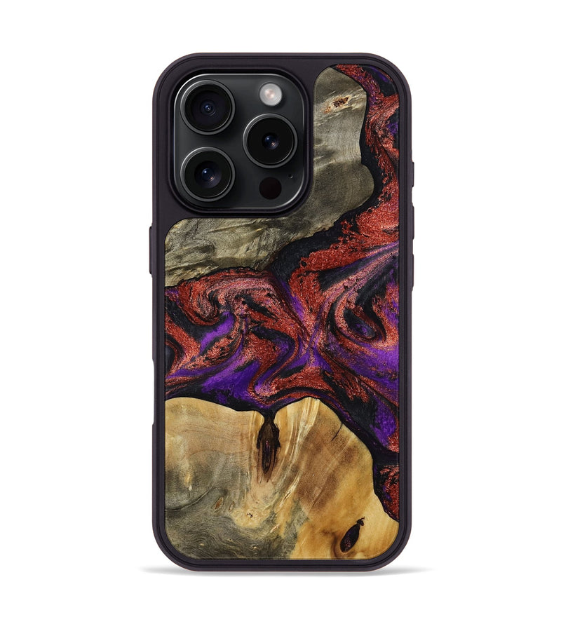 iPhone 16 Pro Wood Phone Case - Johanna (Purple, 792833)