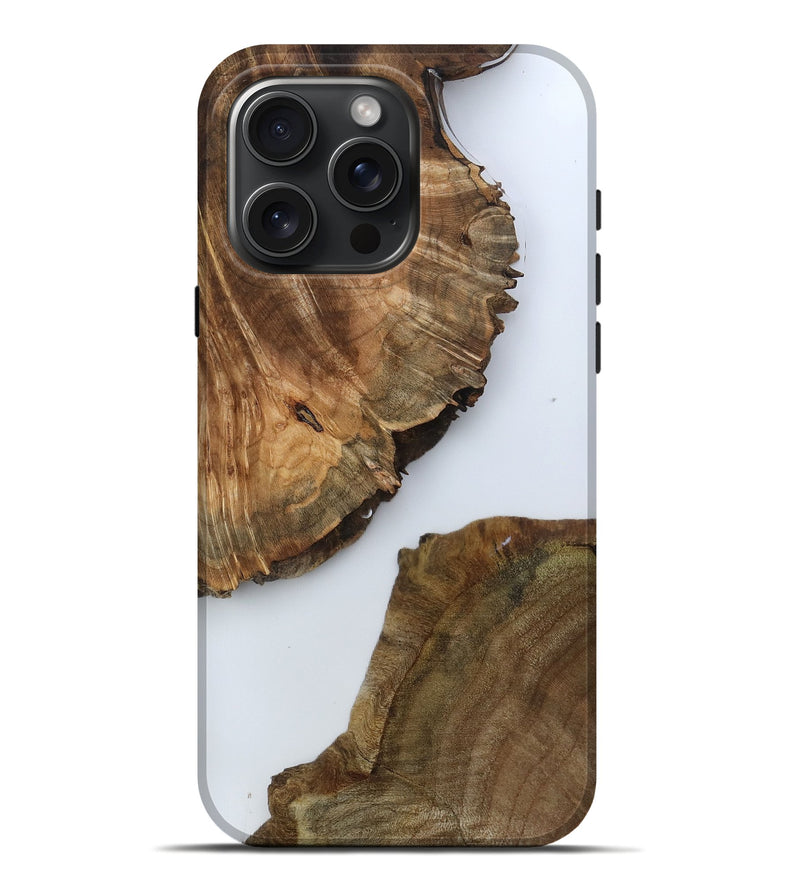 iPhone 16 Pro Max Wood Live Edge Phone Case - Cayden (Clear, 792879)