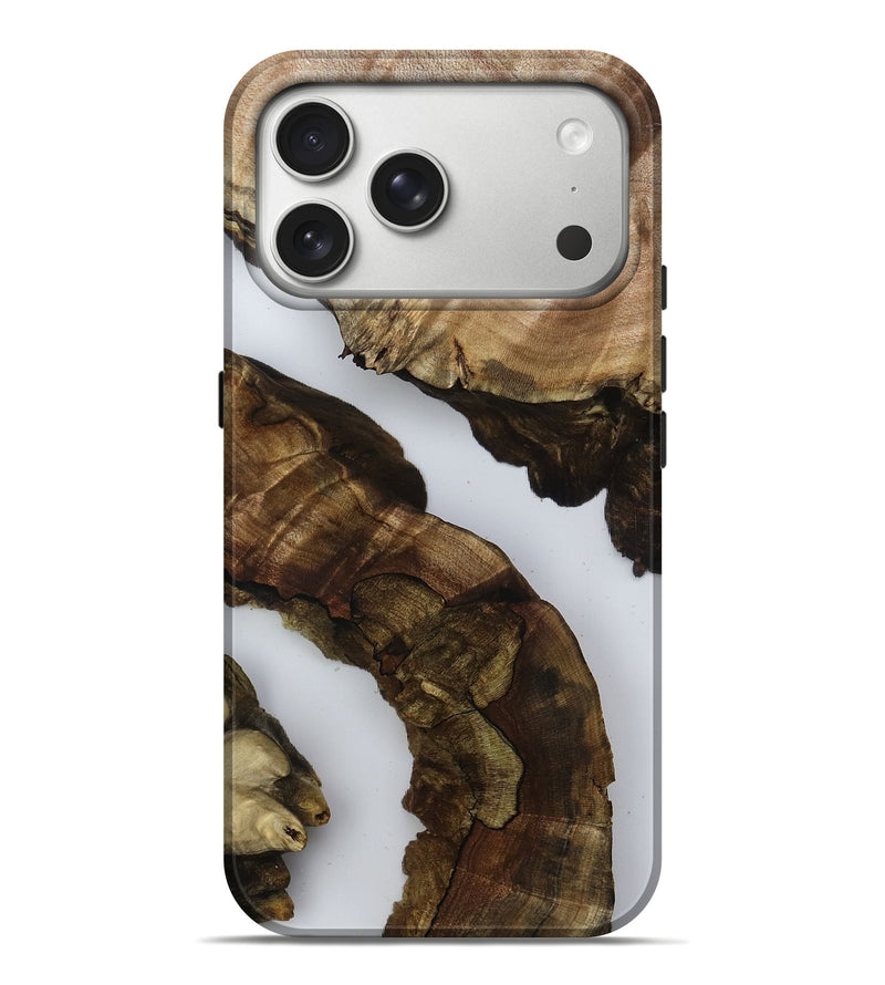 iPhone 17 Pro Max Wood Live Edge Phone Case - Holland (Clear, 792881)