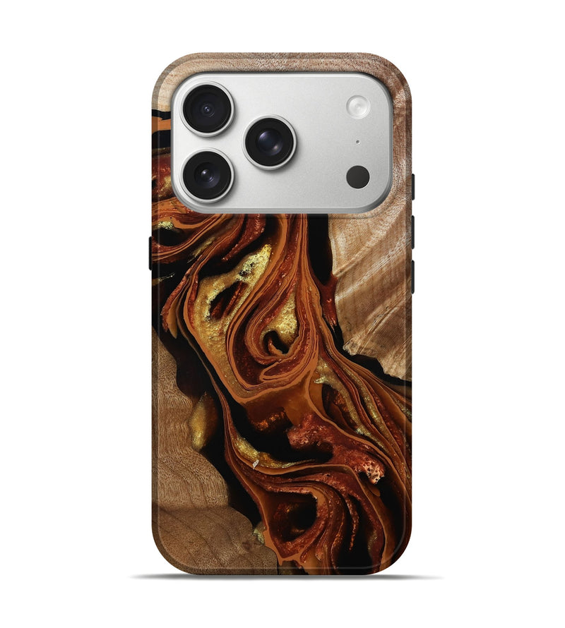 iPhone 17 Pro Wood Live Edge Phone Case - Todd (Red, 792883)