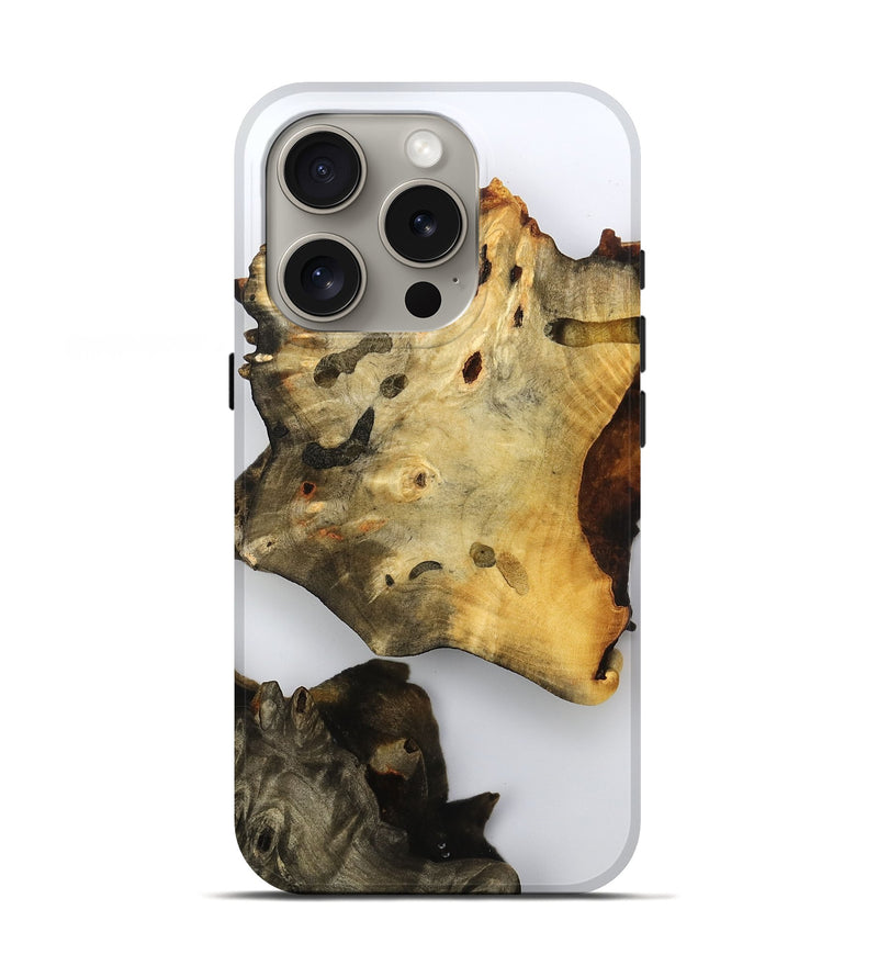 iPhone 16 Pro Wood Live Edge Phone Case - Rhys (Clear, 792892)