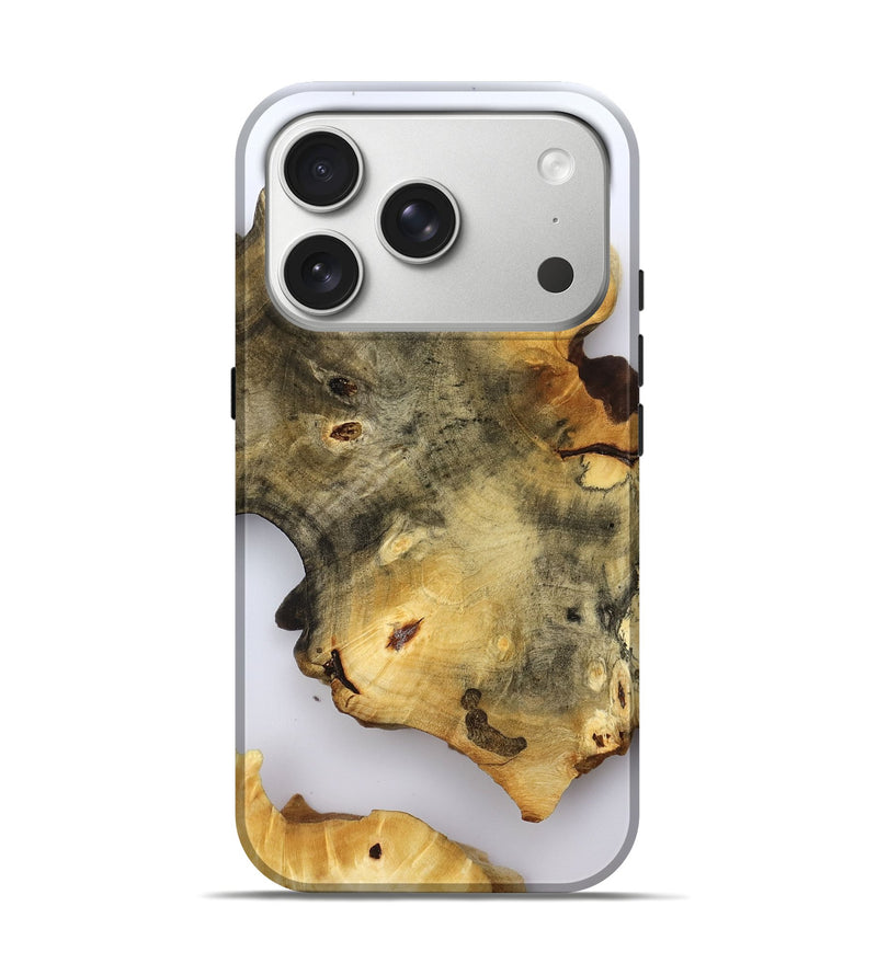 iPhone 17 Pro Wood Live Edge Phone Case - Grover (Clear, 792907)