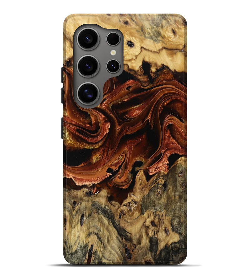 Galaxy S25 Ultra Wood Live Edge Phone Case - Huxley (Red, 792908)