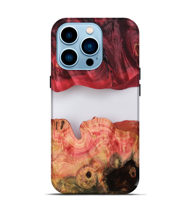 iPhone 14 Pro Wood Live Edge Phone Case - Zetta (Double Dyed, 792923)