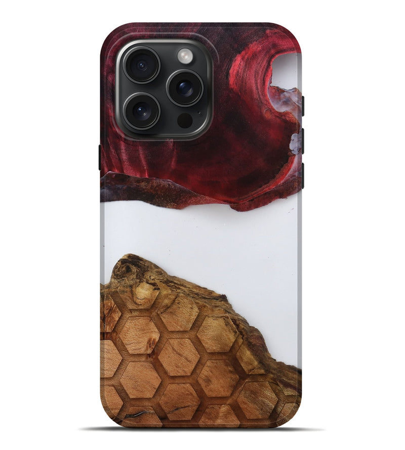 iPhone 16 Pro Max Wood Live Edge Phone Case - Eli (Clear, 792925)