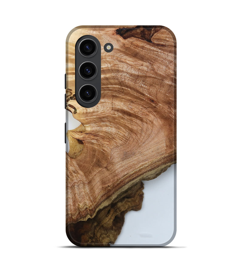Galaxy S23 Wood Live Edge Phone Case - Aura (Clear, 792935)