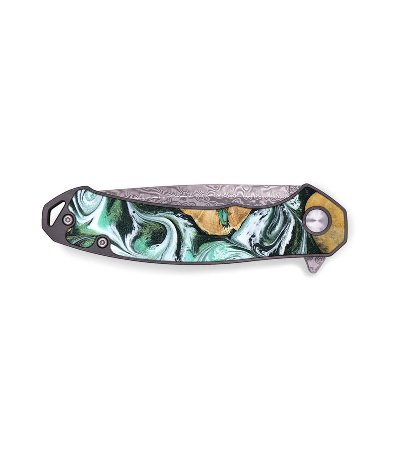 EDC Wood Pocket Knife - Orval (Green, 792971)