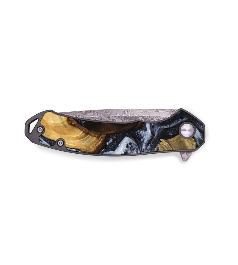 EDC Wood Pocket Knife - Houston (Black & White, 793044)