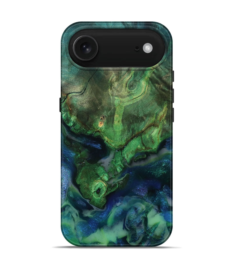 iPhone 17 Air Wood Live Edge Phone Case - Kami (Blue, 793133)