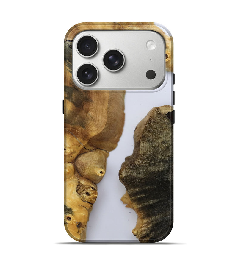 iPhone 17 Pro Wood Live Edge Phone Case - Hellen (Clear, 793146)
