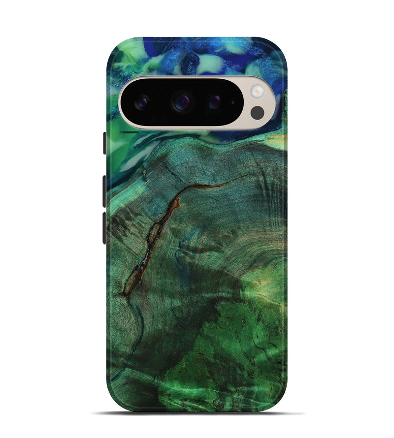 Pixel 10 Pro Wood Live Edge Phone Case - Janna (Green, 793153)