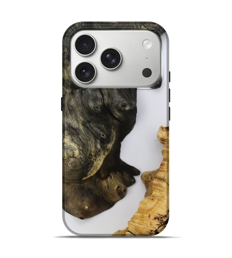 iPhone 17 Pro Wood Live Edge Phone Case - Shiloh (Clear, 793158)