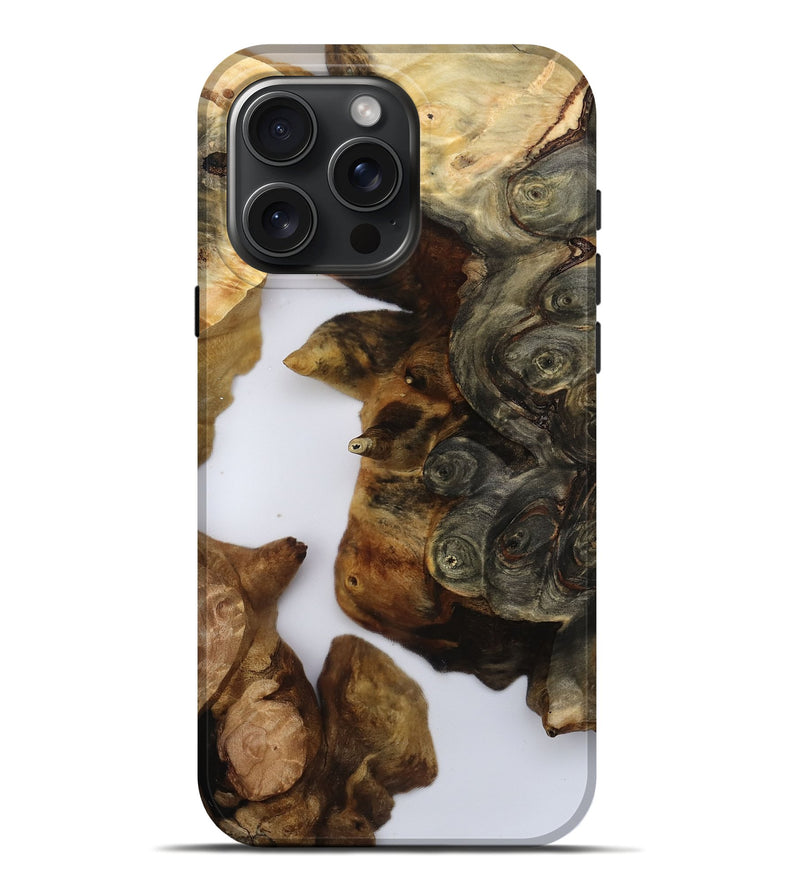 iPhone 16 Pro Max Wood Live Edge Phone Case - Ayleen (Clear, 793160)