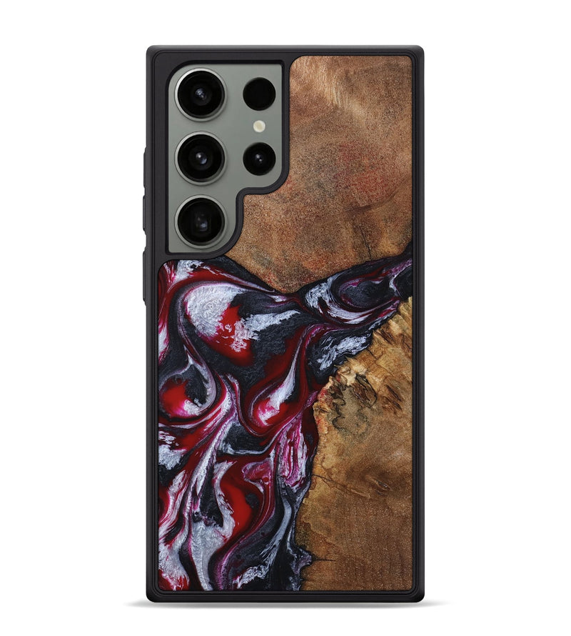 Galaxy S24 Ultra Wood Phone Case - Jaydon (Red, 793374)