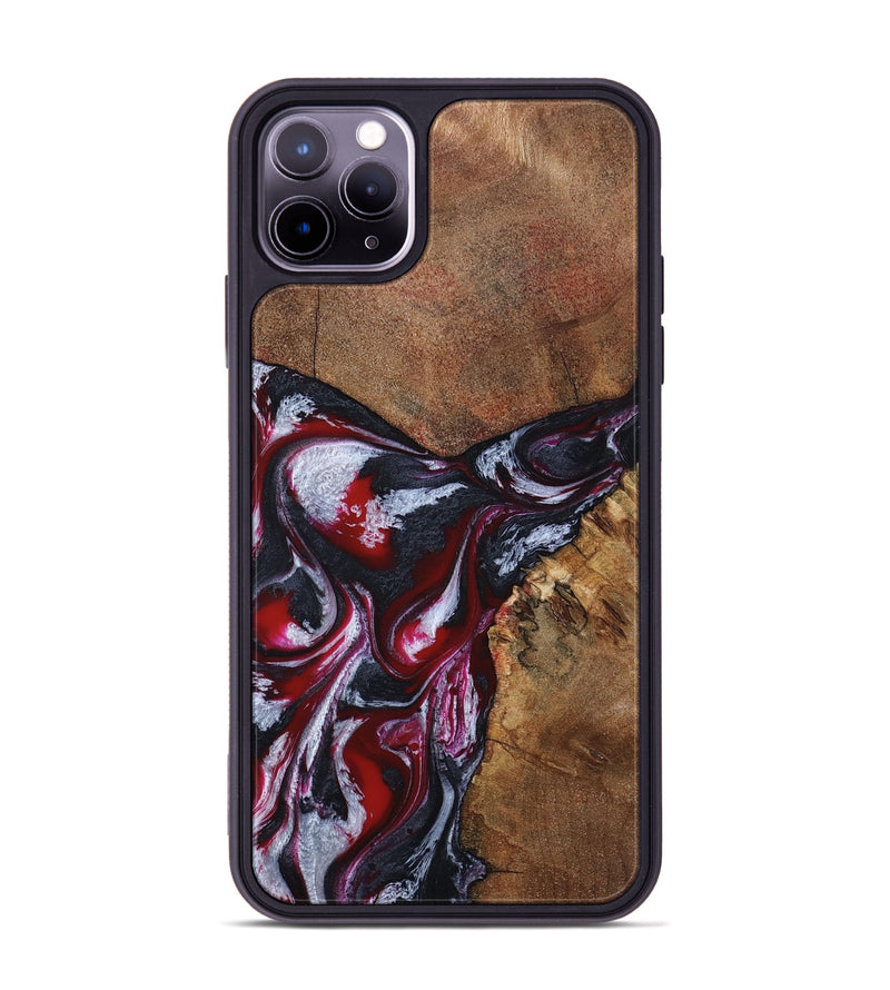 iPhone 11 Pro Max Wood Phone Case - Jaydon (Red, 793374)
