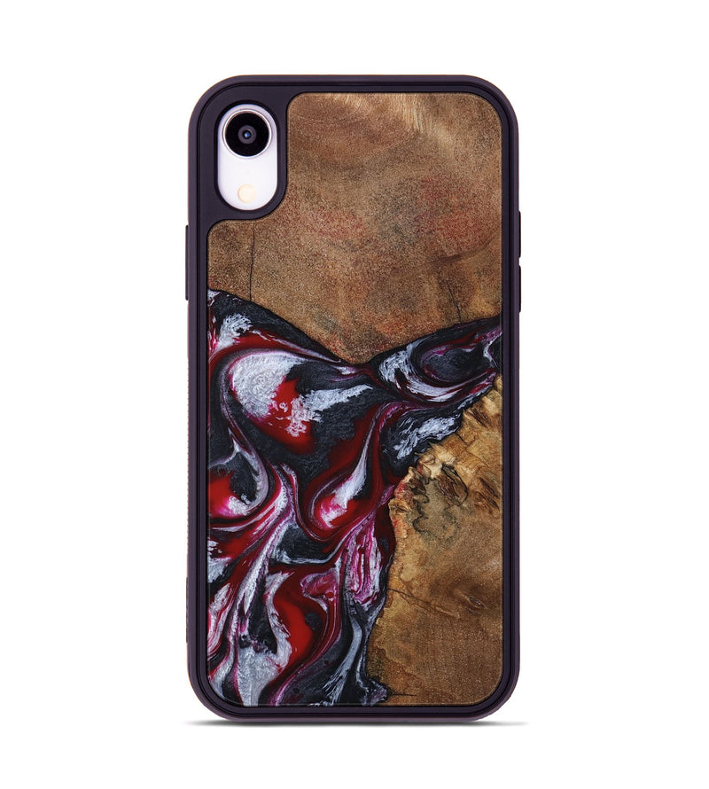 iPhone Xr Wood Phone Case - Jaydon (Red, 793374)