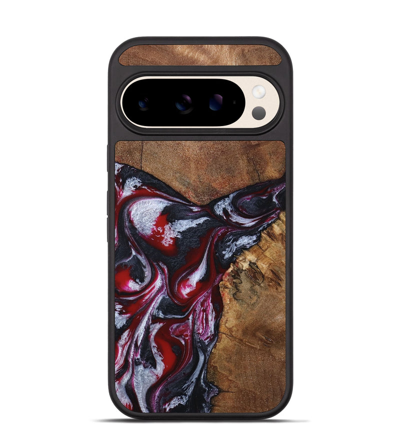 Pixel 10 Pro Wood Phone Case - Jaydon (Red, 793374)