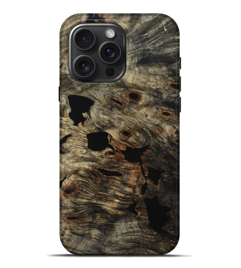 iPhone 16 Pro Max Wood Live Edge Phone Case - Travis (Wood Burl, 793429)