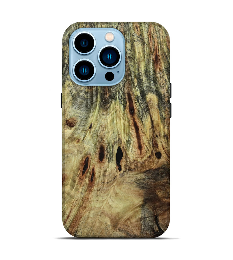 iPhone 14 Pro Wood Live Edge Phone Case - Noreen (Wood Burl, 793448)