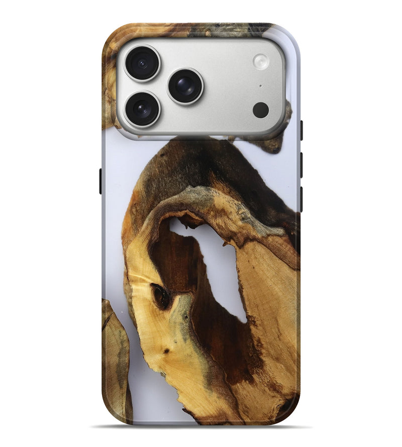 iPhone 17 Pro Max Wood Live Edge Phone Case - Cora (Clear, 793450)