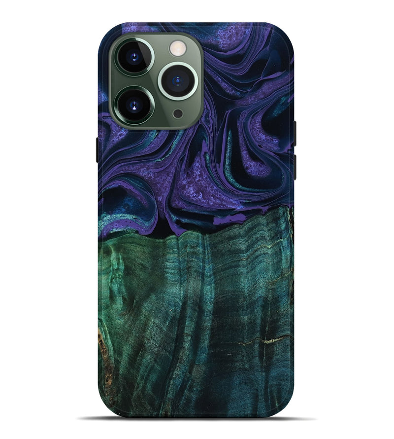 iPhone 13 Pro Max Wood Live Edge Phone Case - Glen (Purple, 793454)