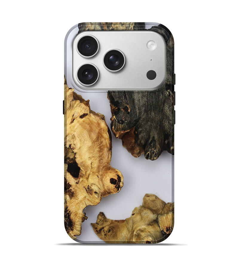 iPhone 17 Pro Wood Live Edge Phone Case - Grayson (Clear, 793458)