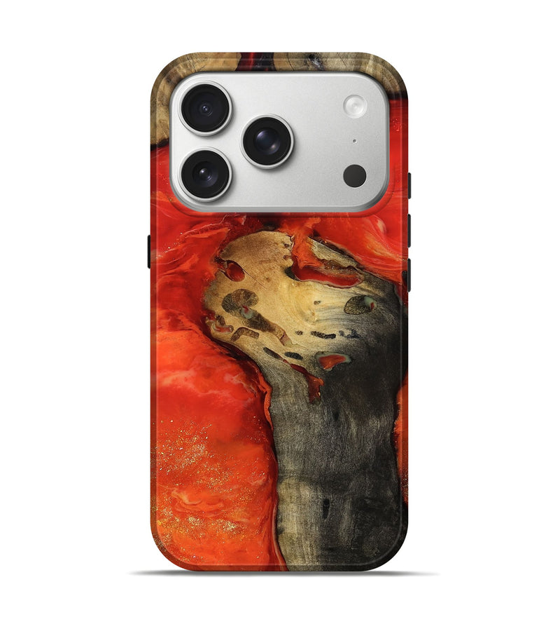iPhone 17 Pro Wood Live Edge Phone Case - Perla (Red, 793461)
