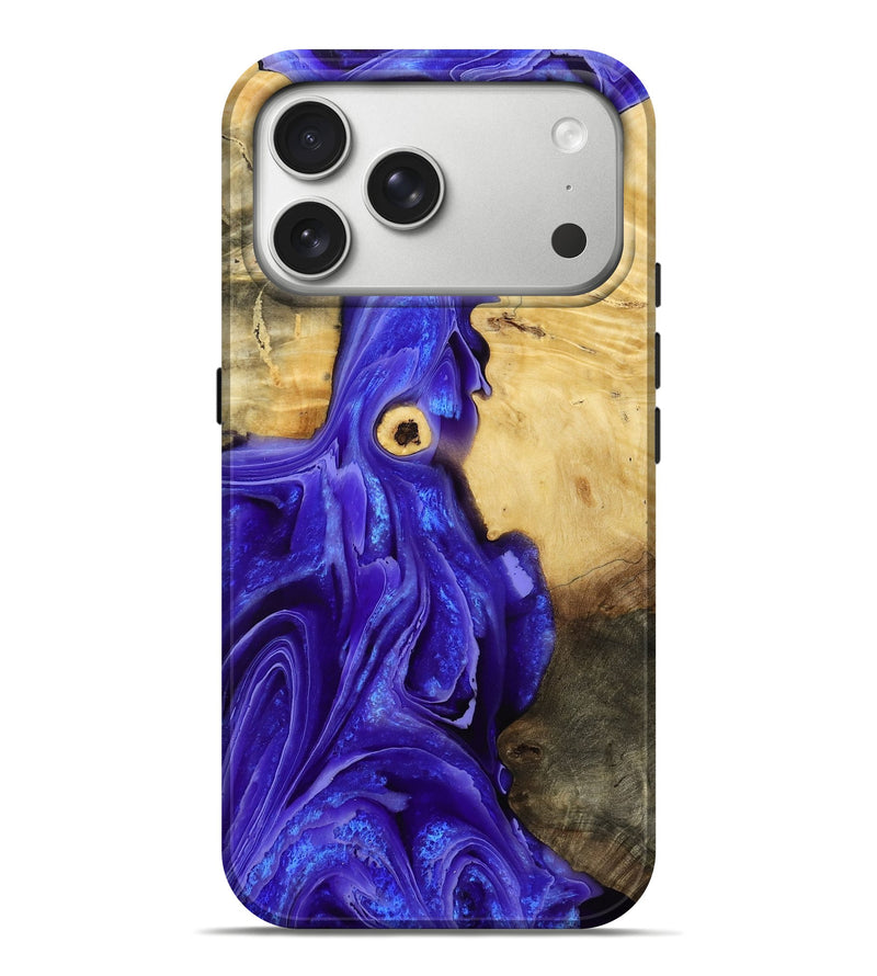 iPhone 17 Pro Max Wood Live Edge Phone Case - Kirstie (Purple, 793463)