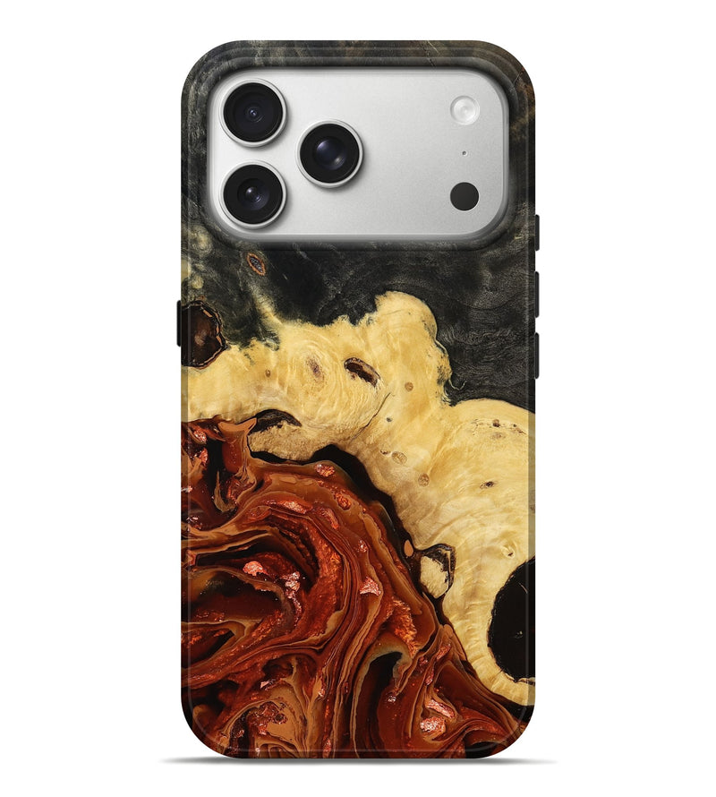 iPhone 17 Pro Max Wood Live Edge Phone Case - Skyla (Red, 793470)