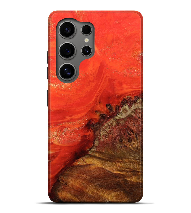 Galaxy S25 Ultra Wood Live Edge Phone Case - Octavio (Red, 793471)