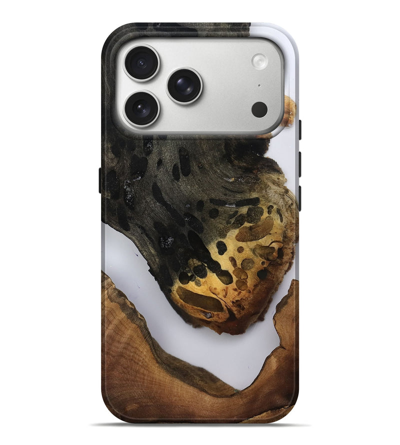 iPhone 17 Pro Max Wood Live Edge Phone Case - Meyer (Clear, 793476)