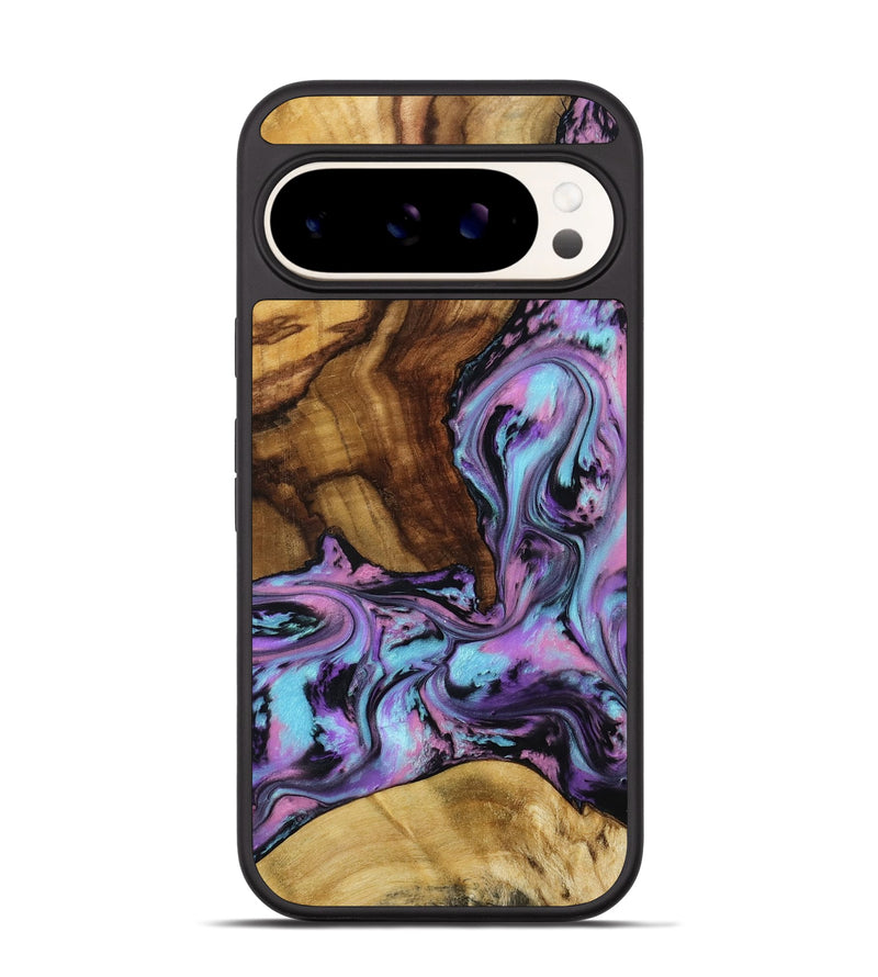 Pixel 9 Wood Phone Case - Mellie (Purple, 793480)