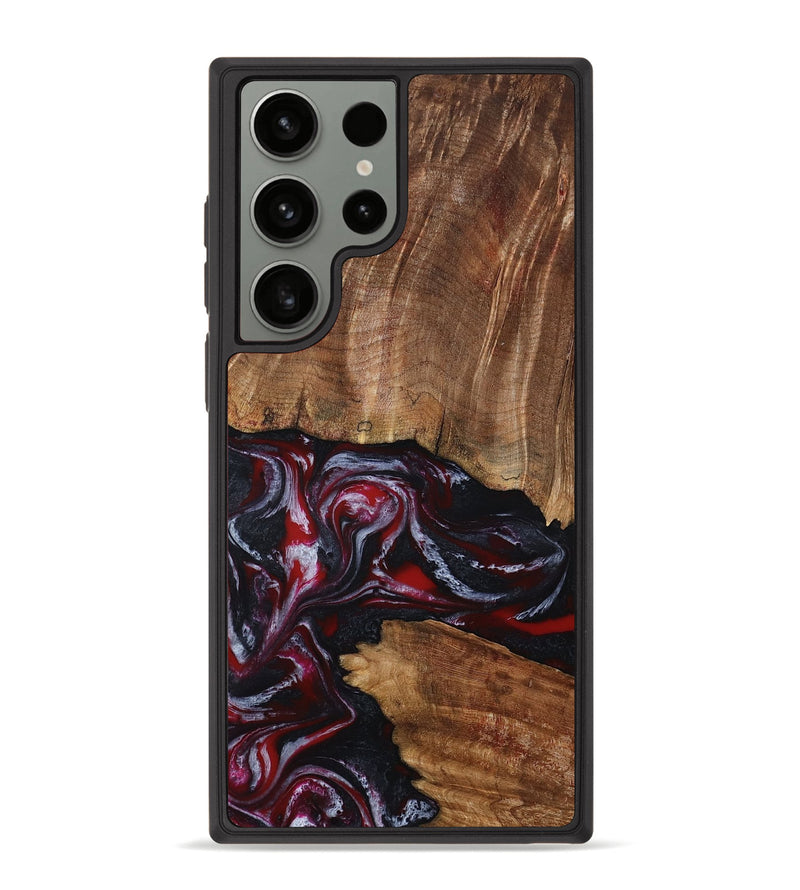 Galaxy S23 Ultra Wood Phone Case - Dior (Red, 793484)
