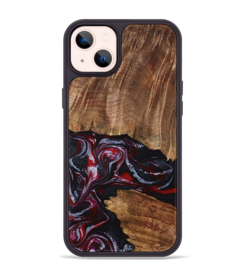 iPhone 14 Plus Wood Phone Case - Dior (Red, 793484)