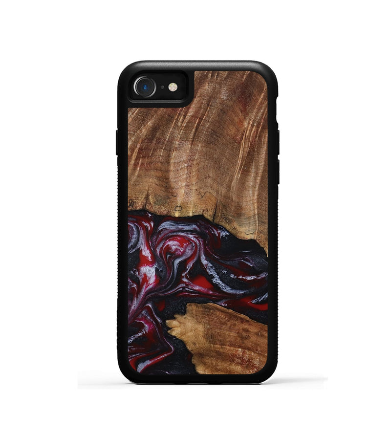 iPhone SE Wood Phone Case - Dior (Red, 793484)