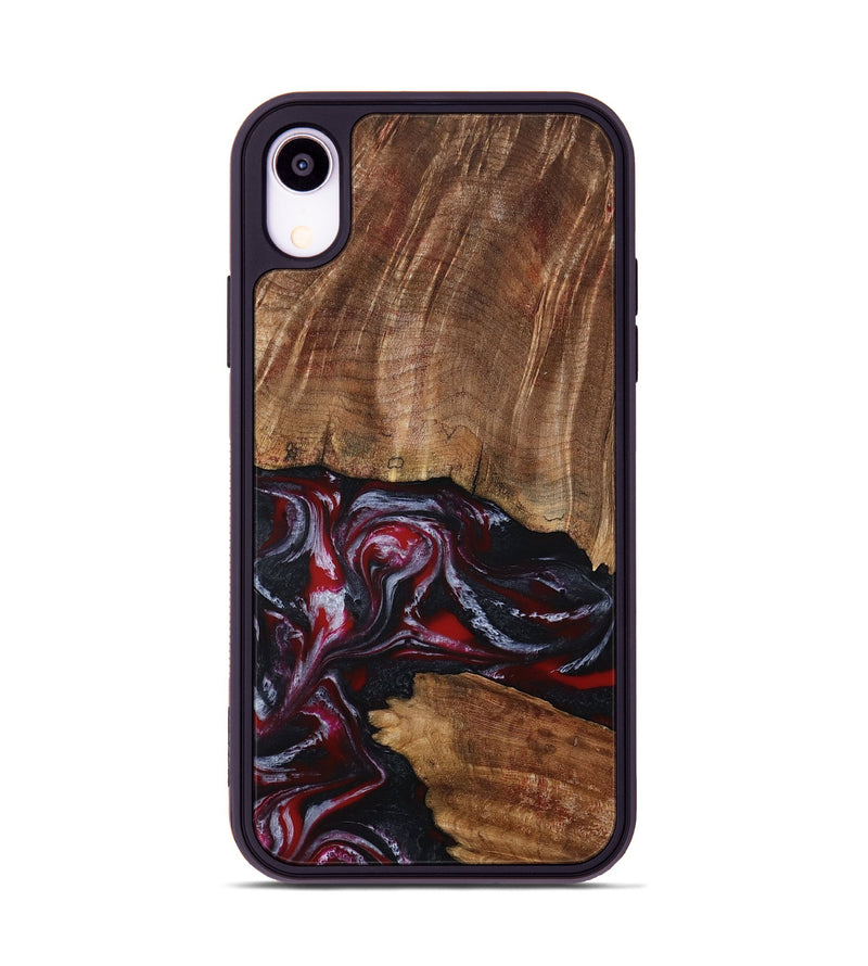 iPhone Xr Wood Phone Case - Dior (Red, 793484)