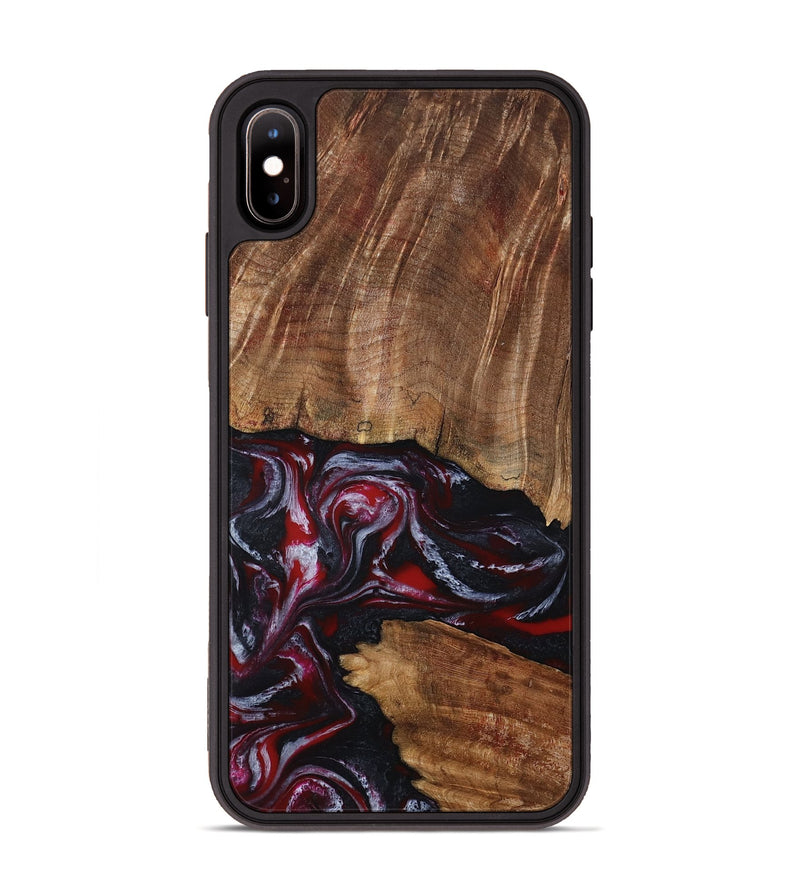 iPhone Xs Max Wood Phone Case - Dior (Red, 793484)