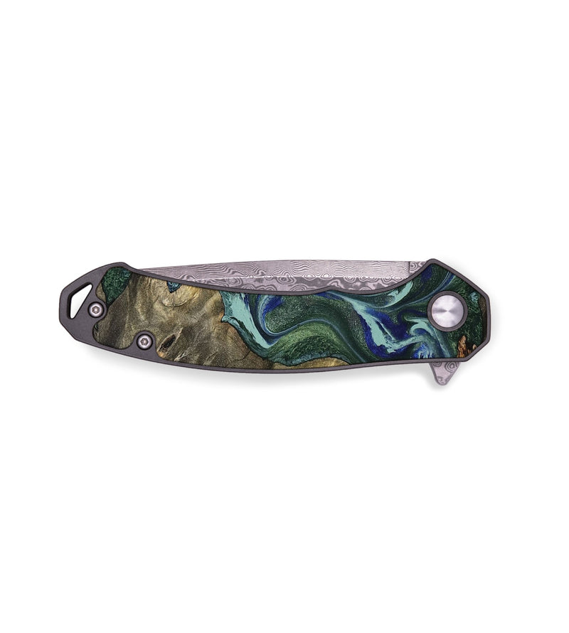 EDC Wood Pocket Knife - Jaunita (Green, 793586)
