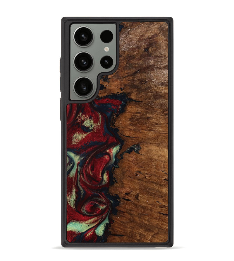 Galaxy S23 Ultra Wood Phone Case - Soren (Red, 793717)