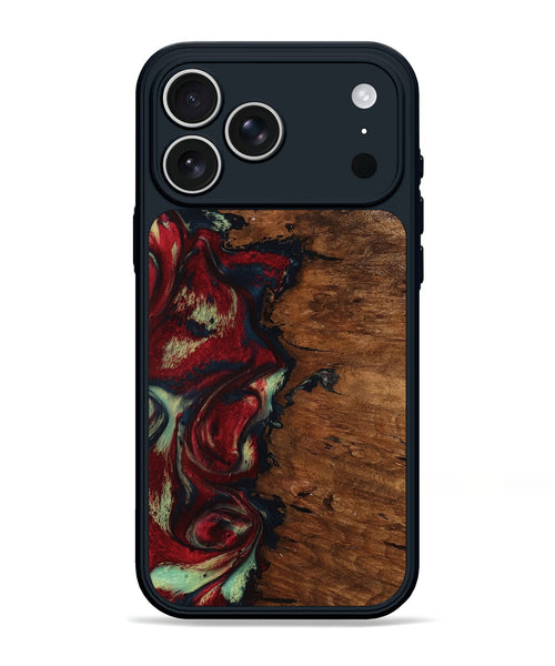 iPhone 17 Pro Max Wood Phone Case - Soren (Red, 793717)