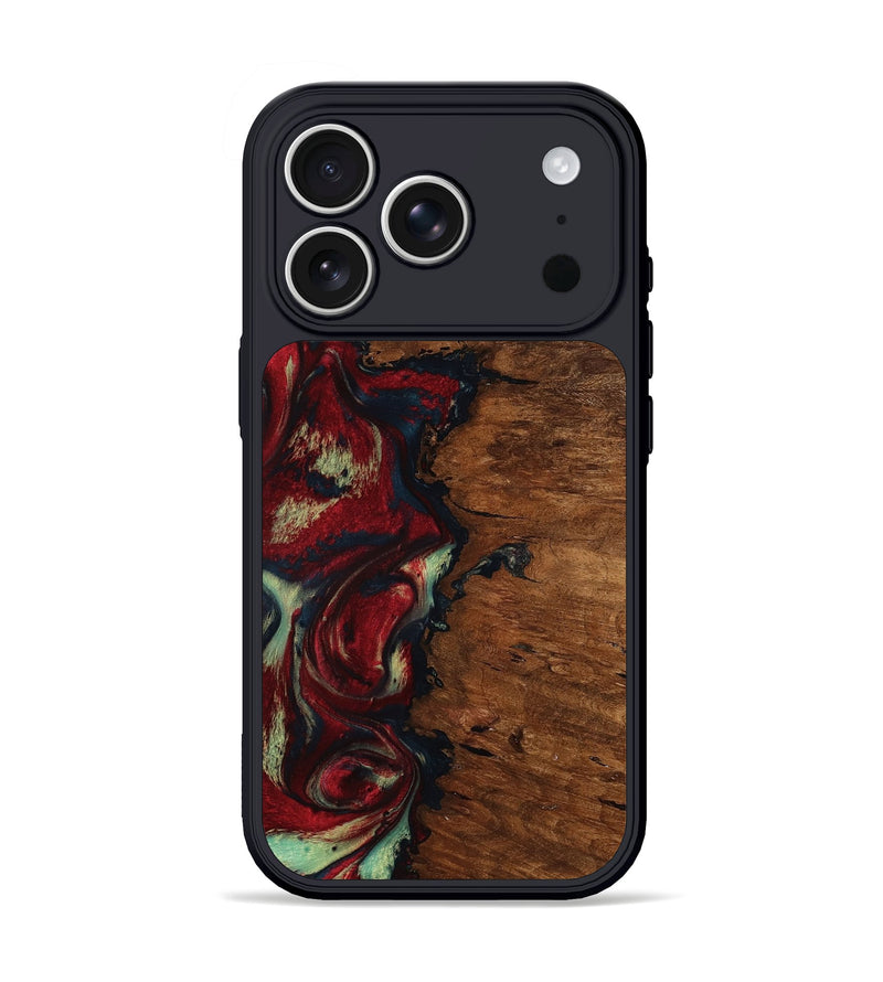 iPhone 17 Pro Wood Phone Case - Soren (Red, 793717)