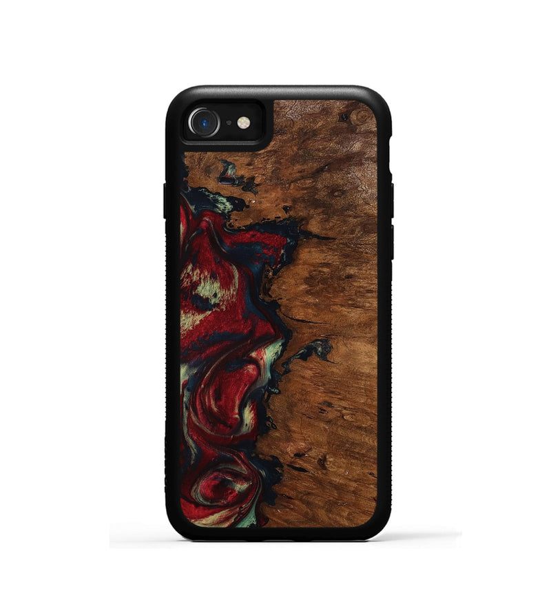 iPhone SE Wood Phone Case - Soren (Red, 793717)
