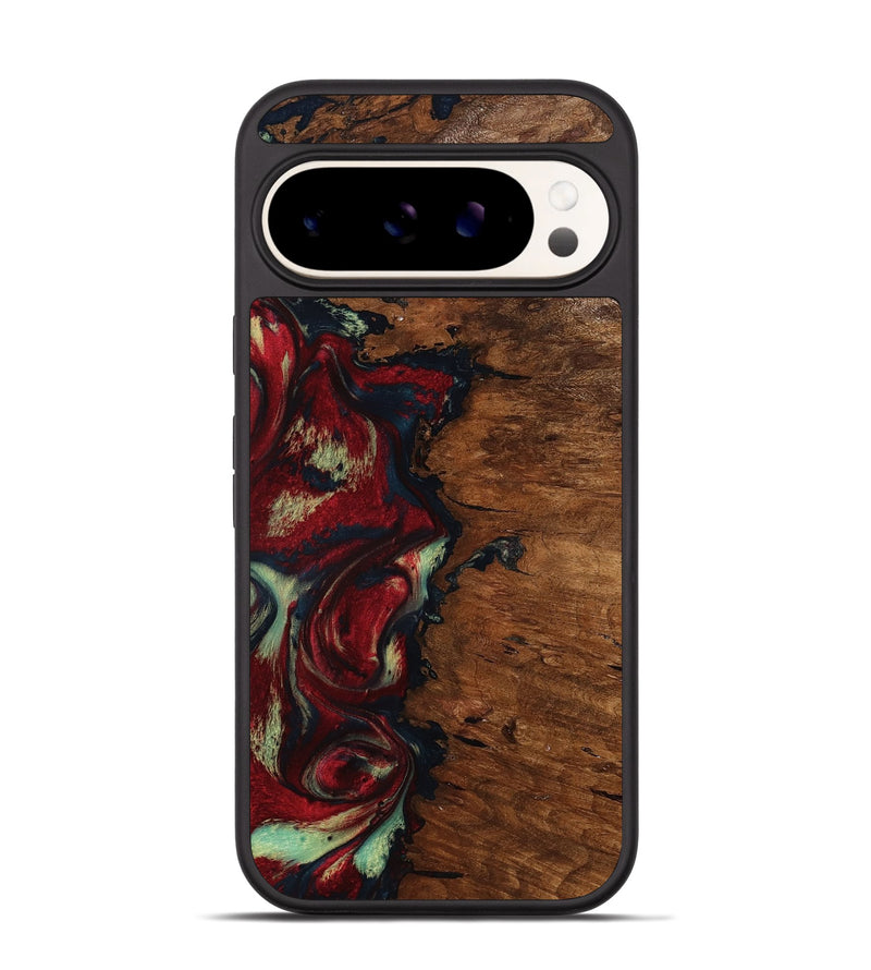 Pixel 9 Wood Phone Case - Soren (Red, 793717)