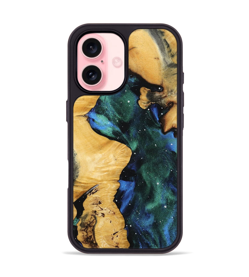 iPhone 16 Wood Phone Case - Felisha (Cosmos, 793805)