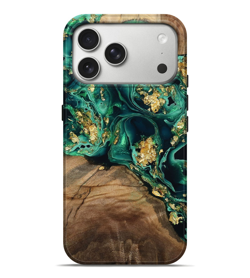 iPhone 17 Pro Max Wood Live Edge Phone Case - Ollie (Metallic, 793846)