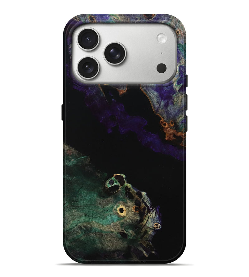 iPhone 17 Pro Max Wood Live Edge Phone Case - Kerri (Purple, 793864)