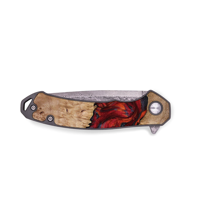 EDC Wood Pocket Knife - Arlene (Red, 793891)
