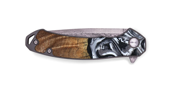 EDC Wood Pocket Knife - Ona (Black & White, 793911)